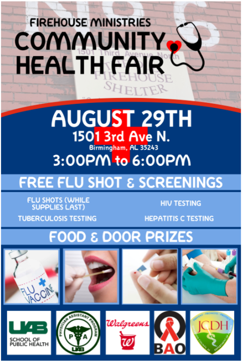 Flyer for Community Health Fair
